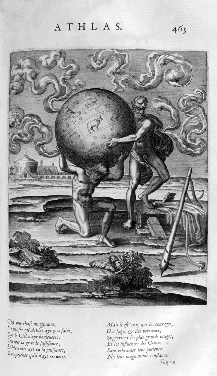 阿特拉斯（Atlas），1615年 作者 伦纳德·高缇耶