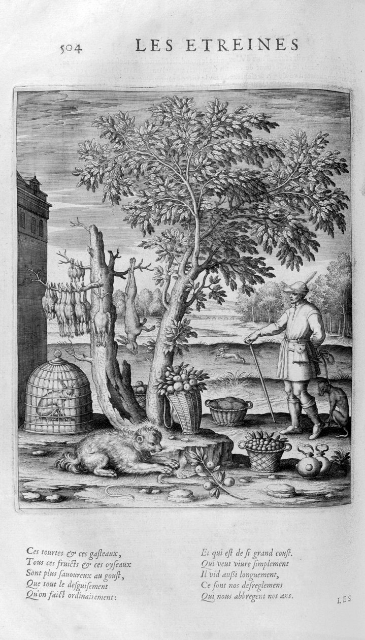 Etrines，礼物，1615年 作者 伦纳德·高缇耶