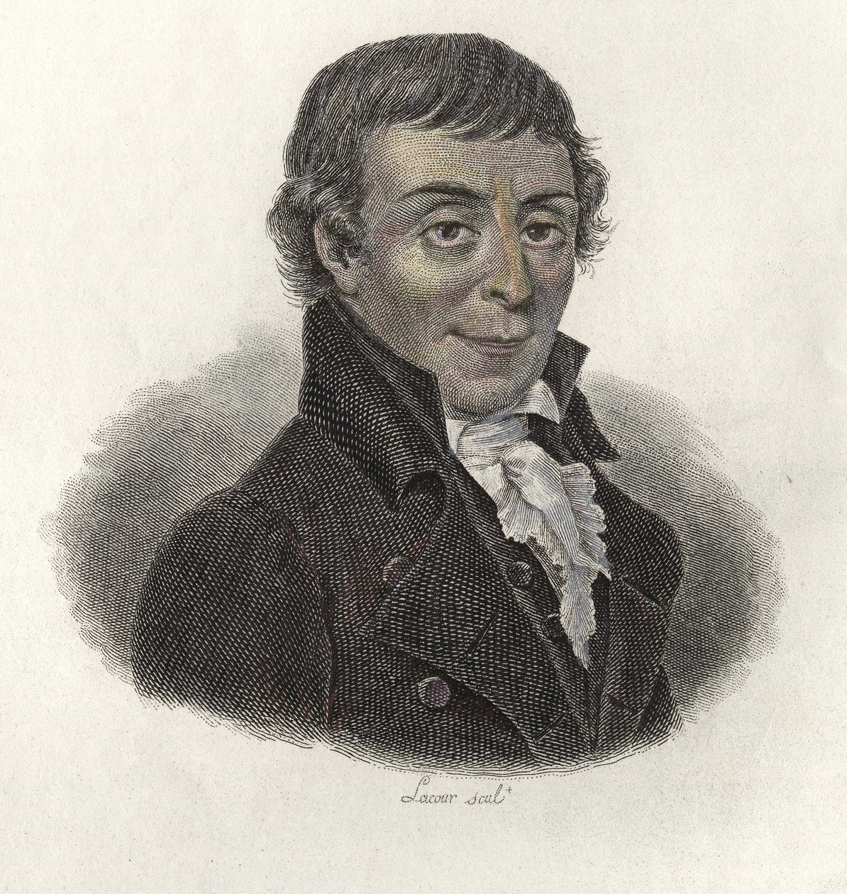 Portrait of Abbe Gaultier (1746-1818), professor and methodologist of French general education. In “” Portraits of Useful Men”” 作者 伦纳德·高缇耶