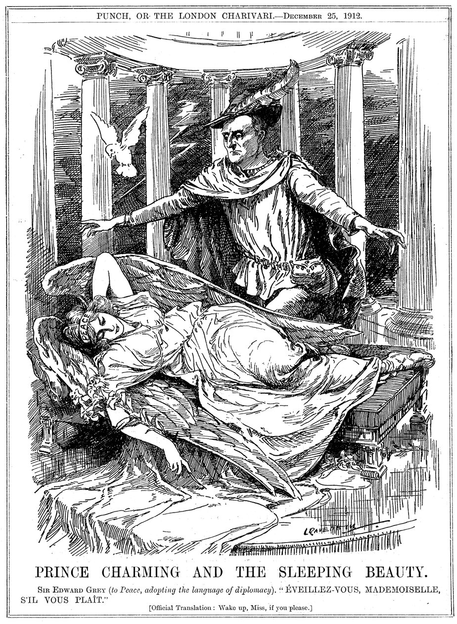 白马王子与睡美人，1912年 作者 伦纳德·雷文·希尔