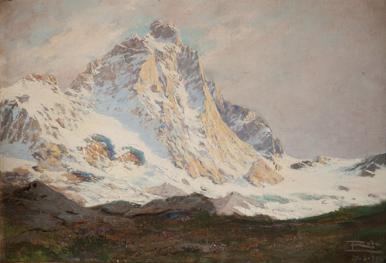 马特宏峰，1910年 作者 莱昂纳多·罗达（Leonardo Roda）