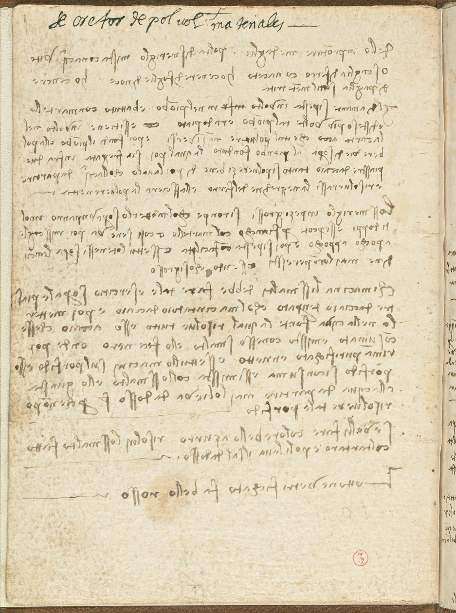 鸟类飞行代码，c。 1505-06，纸质手稿，cc。 18，封面二 作者 达芬奇（Leonardo da Vinci）