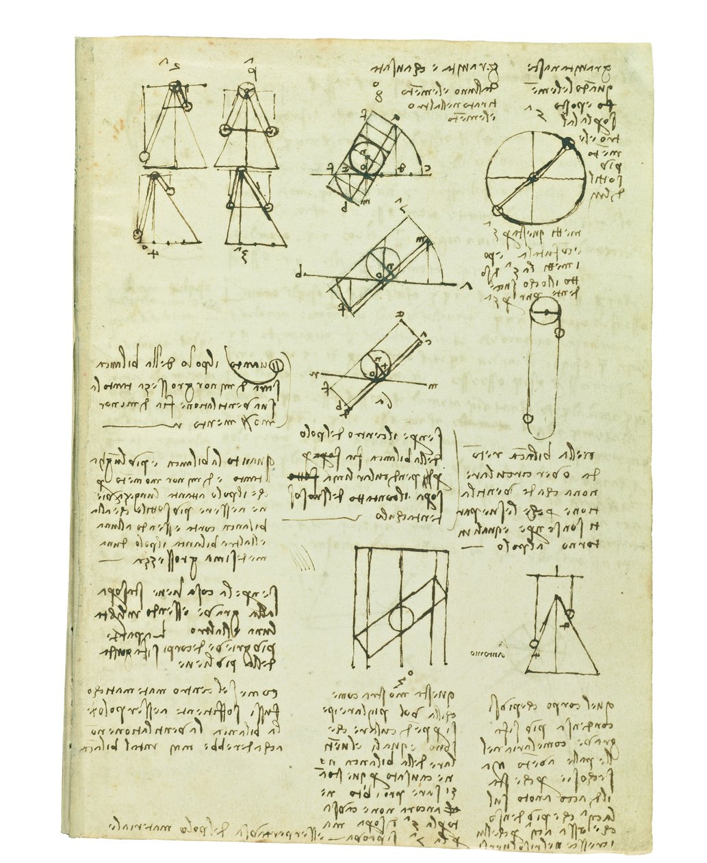 关于鸟类飞行的法典，Folio 1 recto 作者 达芬奇（Leonardo da Vinci）