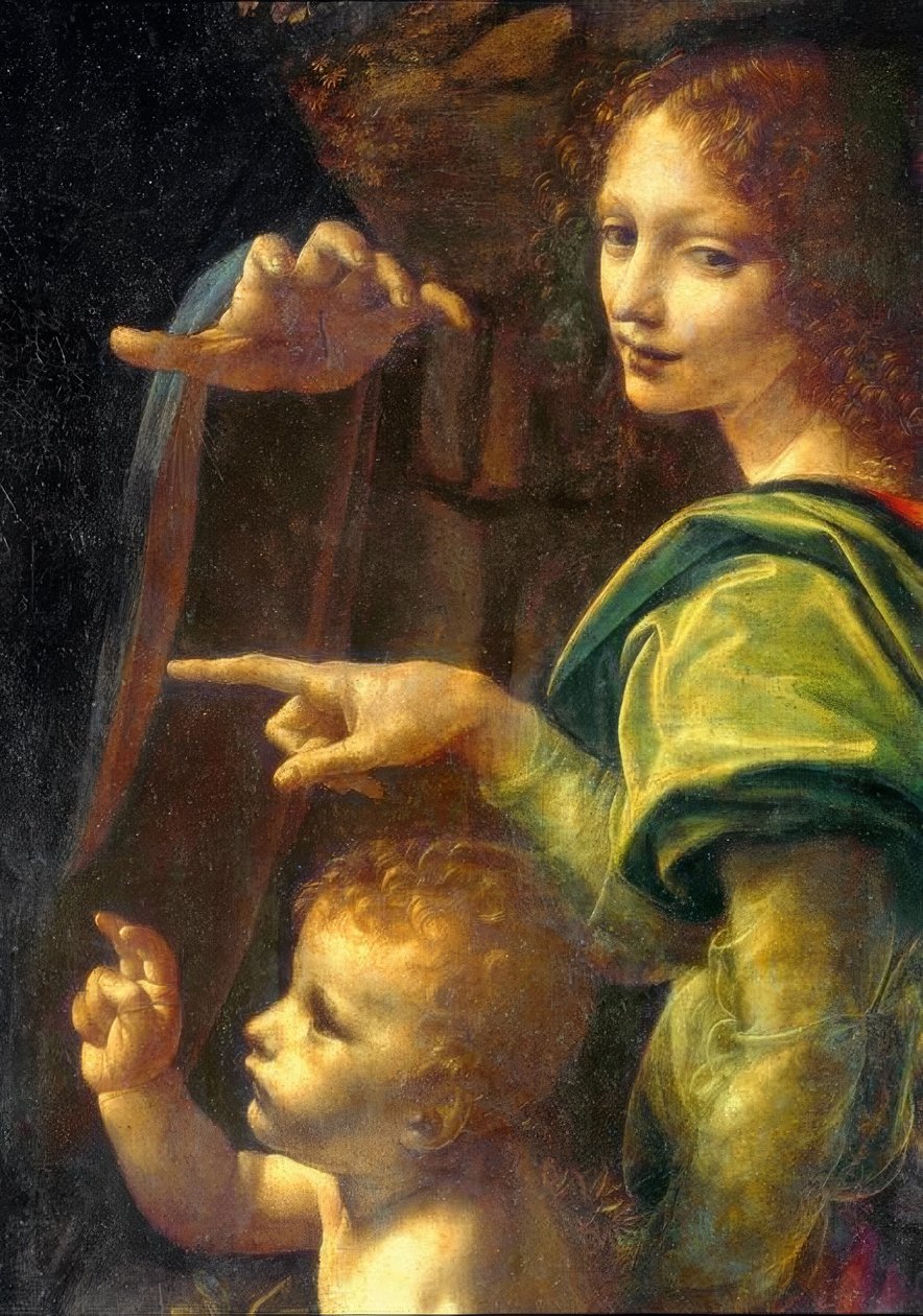 岩麦当娜 作者 达芬奇（Leonardo da Vinci）