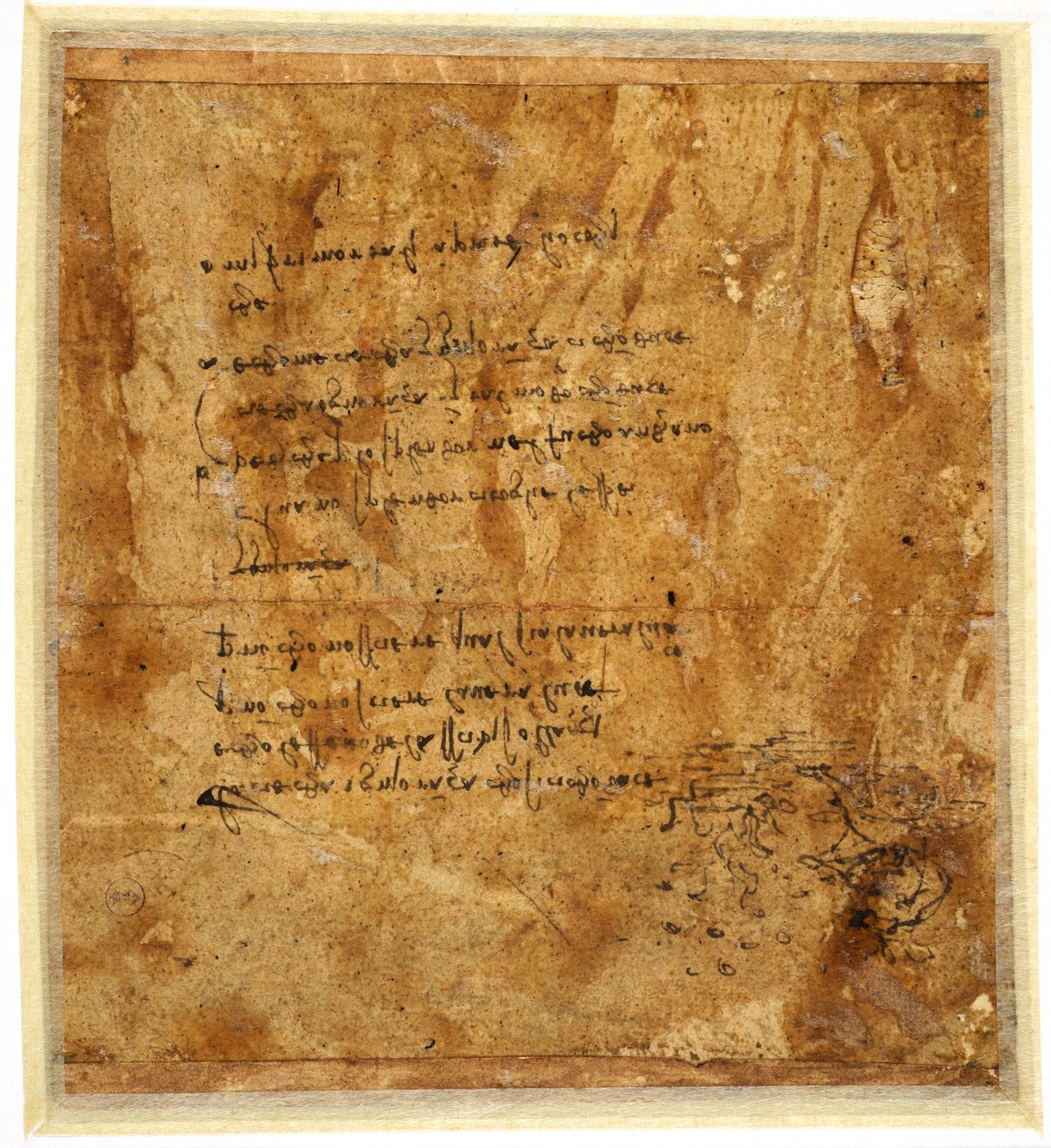 火灾中的数据，c。 1483-1485（笔和棕色墨水在纸上） 作者 达芬奇（Leonardo da Vinci）