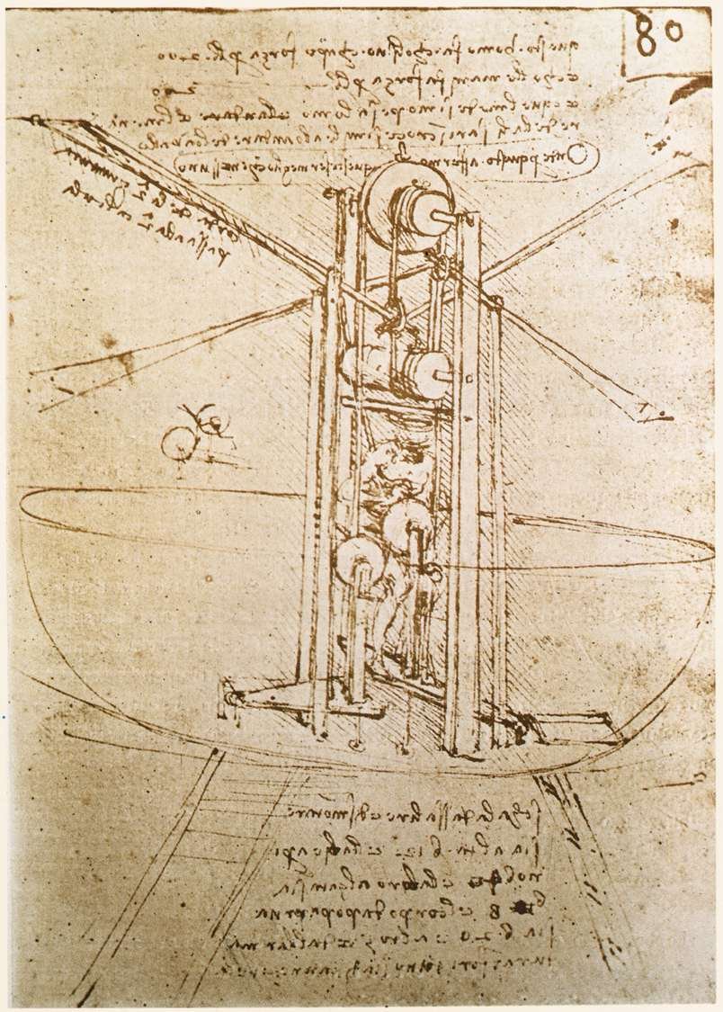 飞行机 作者 达芬奇（Leonardo da Vinci）