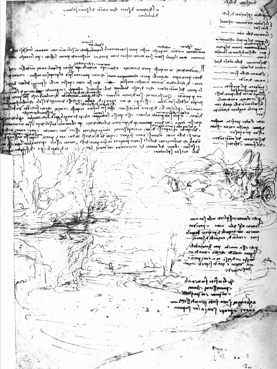 Fol.145v-a，来自达芬奇笔记本的页面 作者 达芬奇（Leonardo da Vinci）