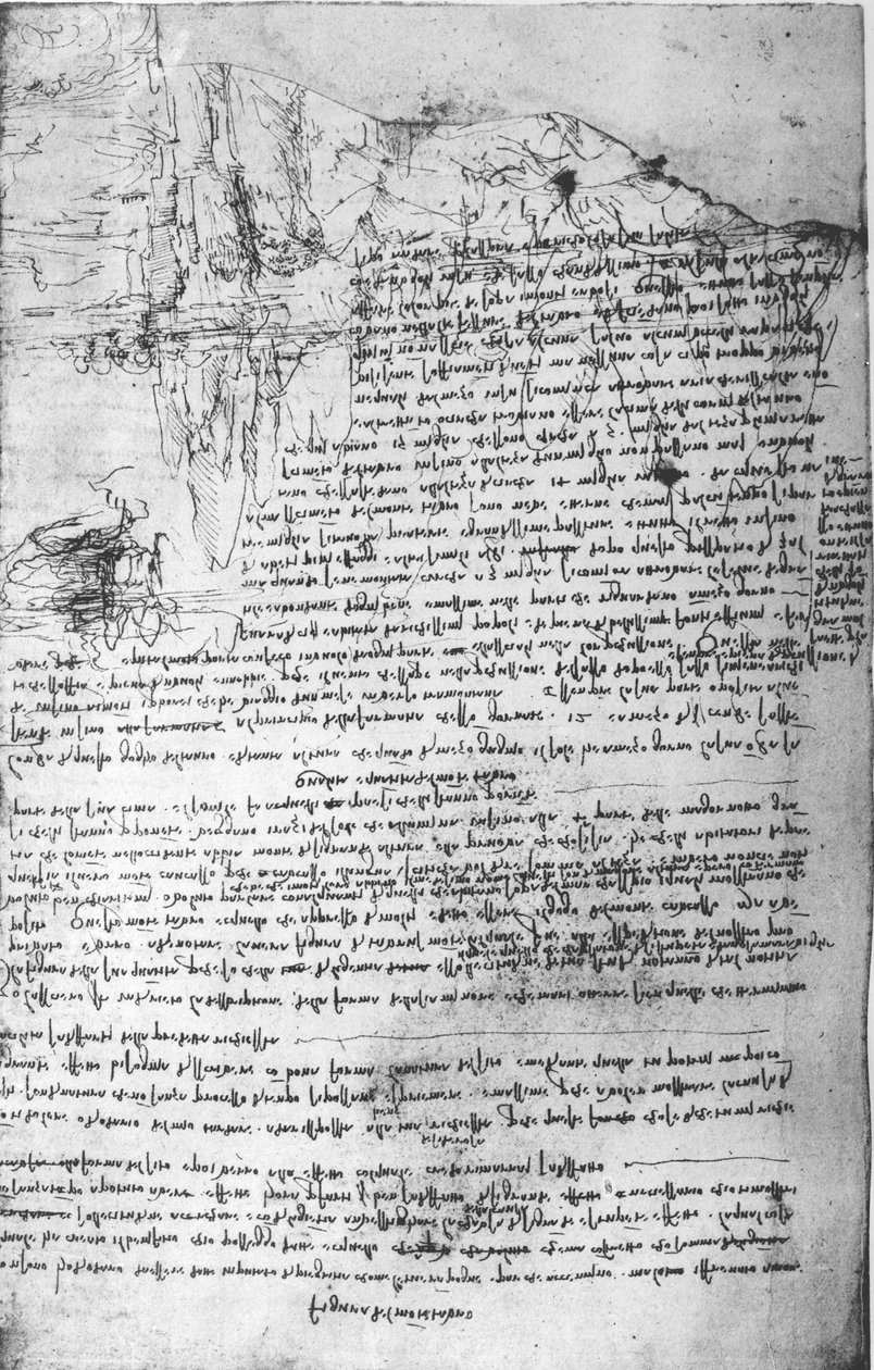 Fol.145v-b，来自达芬奇笔记本的页面 作者 达芬奇（Leonardo da Vinci）