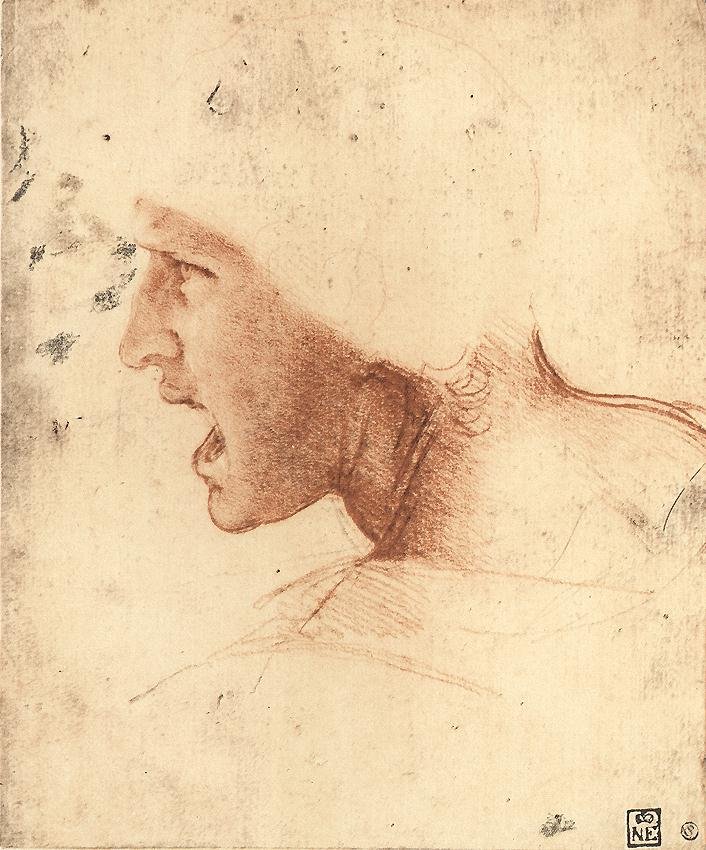 战士的头 作者 达芬奇（Leonardo da Vinci）