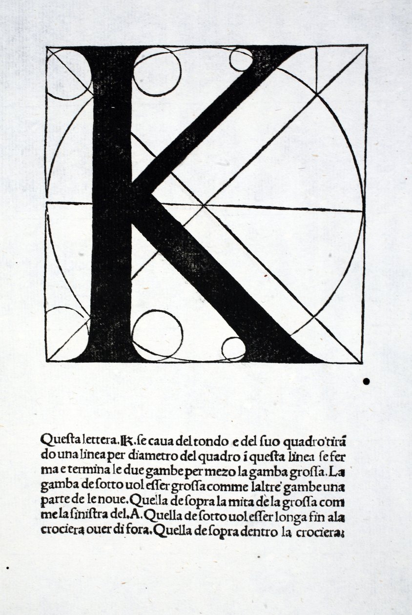 K，来自Luca Pacioli（c.1445-1517）的&39;Divina Proportione&39;的插图，最初是酒吧。威尼斯，1509 作者 达芬奇（Leonardo da Vinci）