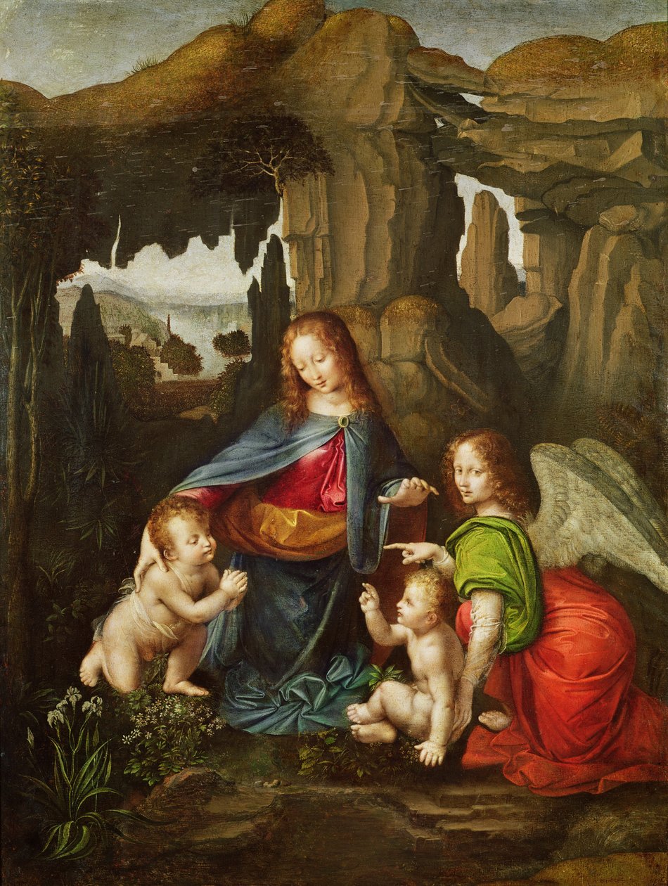 麦当娜的岩石 作者 达芬奇（Leonardo da Vinci）