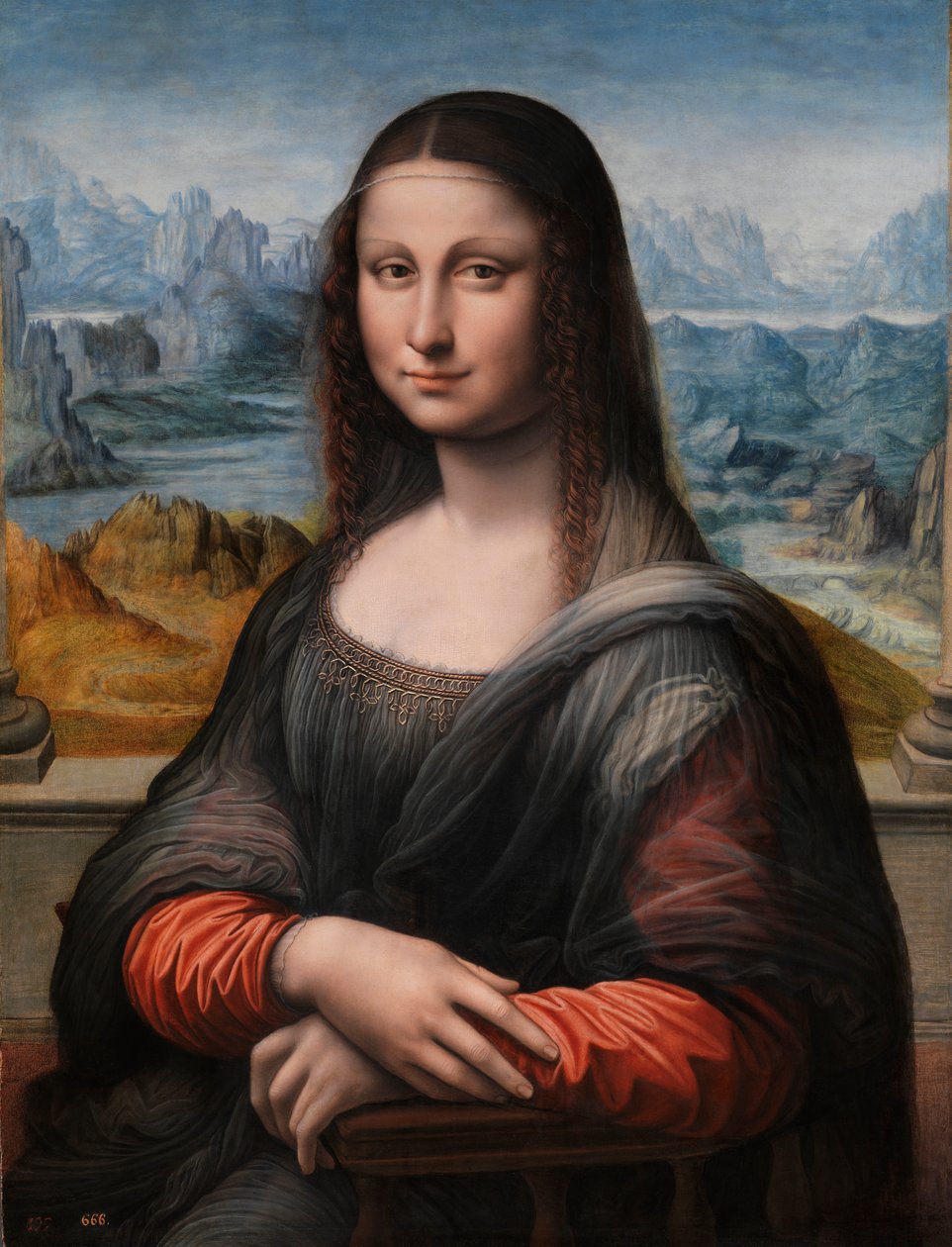 蒙娜丽莎，1503-19 作者 达芬奇（Leonardo da Vinci）