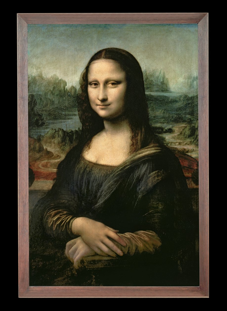 蒙娜丽莎，c.1503-6 作者 达芬奇（Leonardo da Vinci）