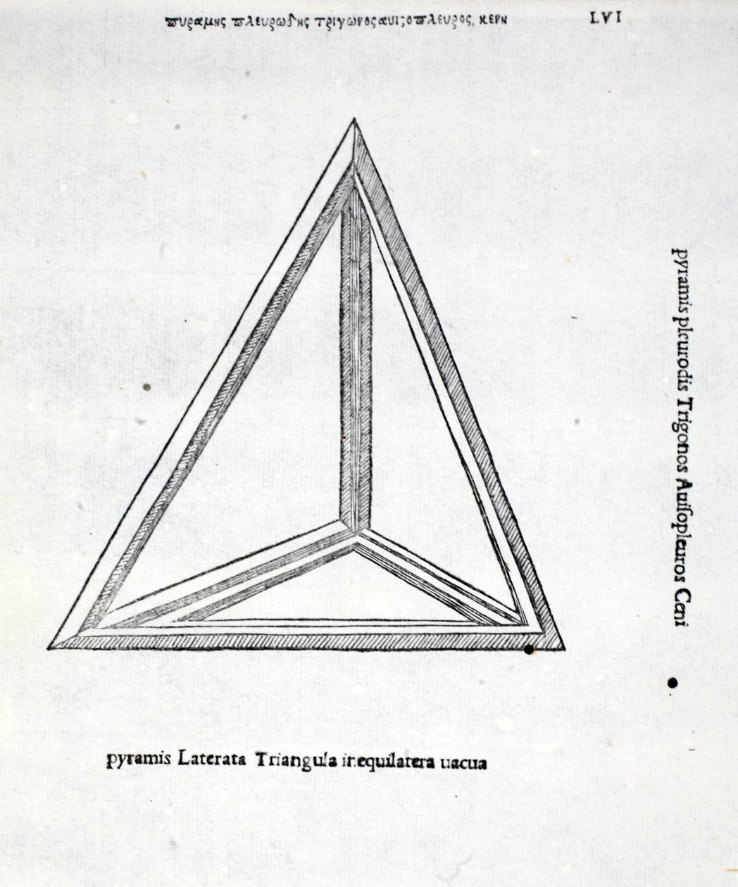 Laterata不等三角金字塔是空的，由卢卡·帕西奥利（c.1445-1517）一个“神圣比例”，本来酒馆。威尼斯，1509 作者 达芬奇（Leonardo da Vinci）