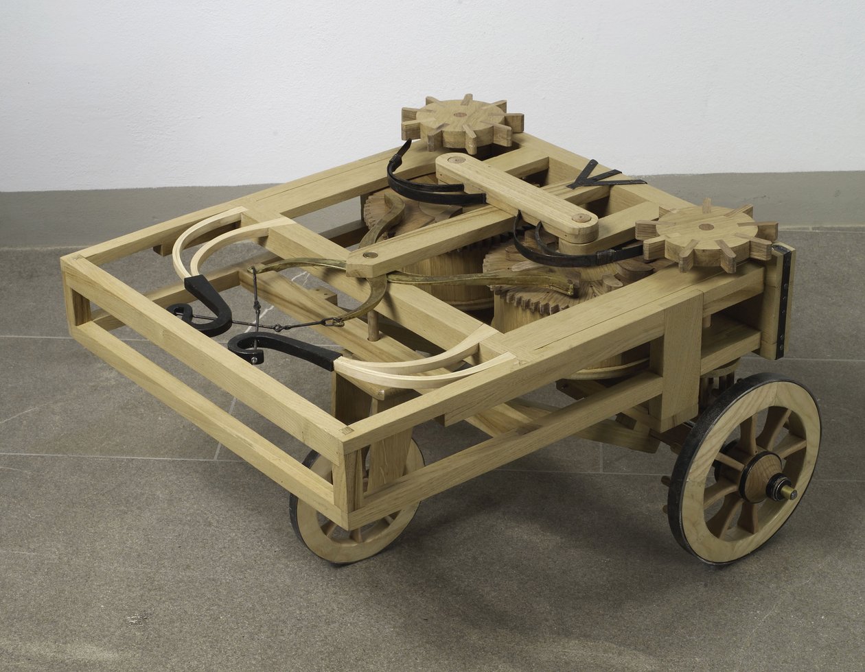 重建达芬奇的汽车设计（木材） 作者 达芬奇（Leonardo da Vinci）