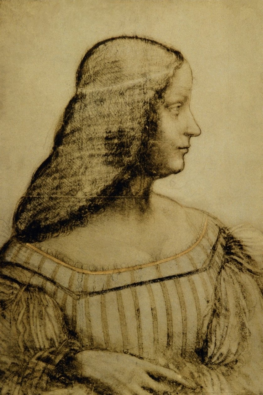 伊莎贝拉dEste的肖像 作者 达芬奇（Leonardo da Vinci）
