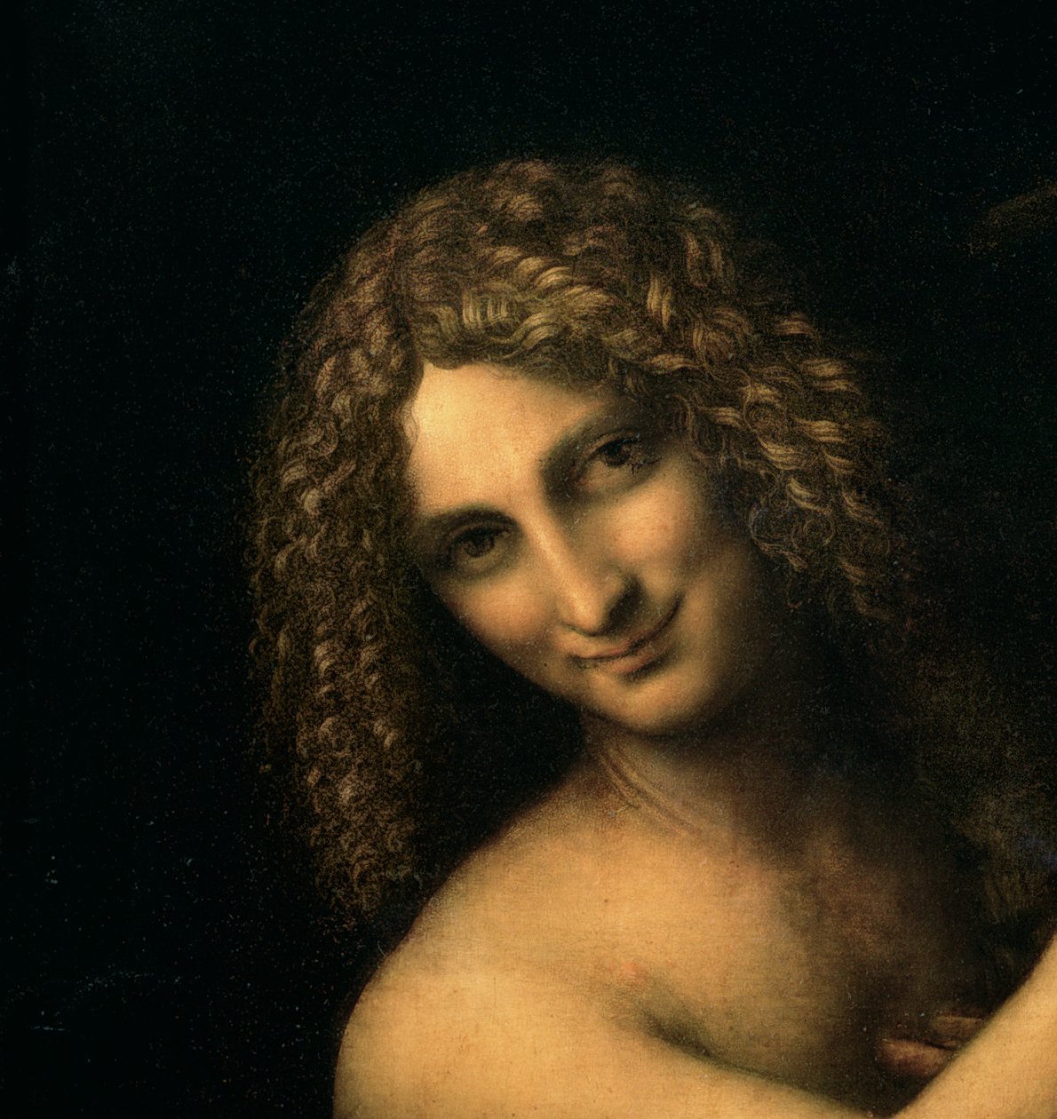 施洗者圣约翰，1513-16 作者 达芬奇（Leonardo da Vinci）