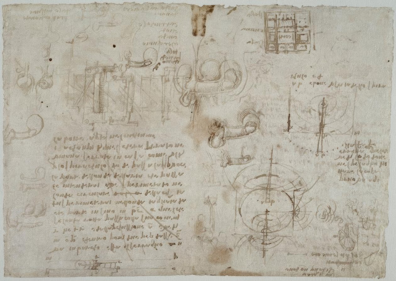 研究水的波动，... 作者 达芬奇（Leonardo da Vinci）