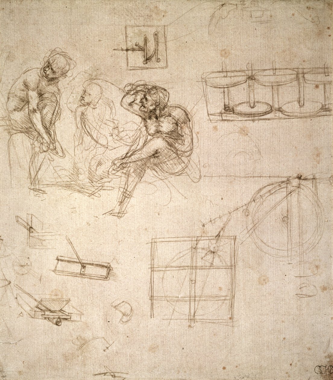 数字与机械研究（纸上银点） 作者 达芬奇（Leonardo da Vinci）