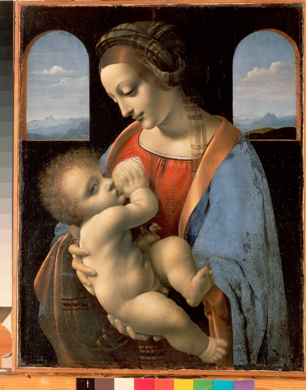 麦当娜和儿童（利塔麦当娜） 作者 达芬奇（Leonardo da Vinci）