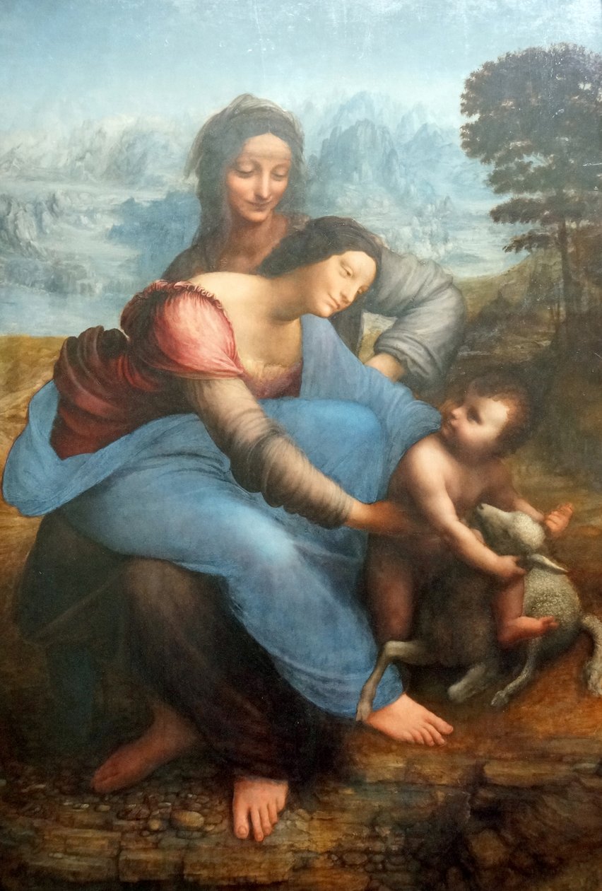 处女与圣安妮的孩子 作者 达芬奇（Leonardo da Vinci）