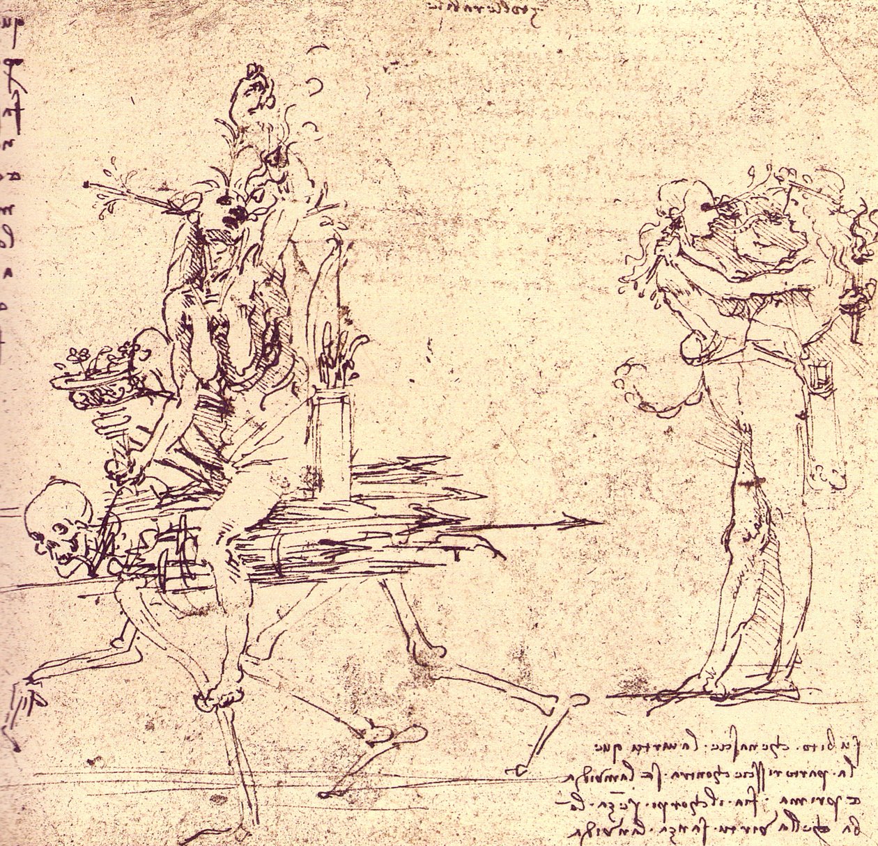 美德和嫉妒的插图 作者 达芬奇（Leonardo da Vinci）