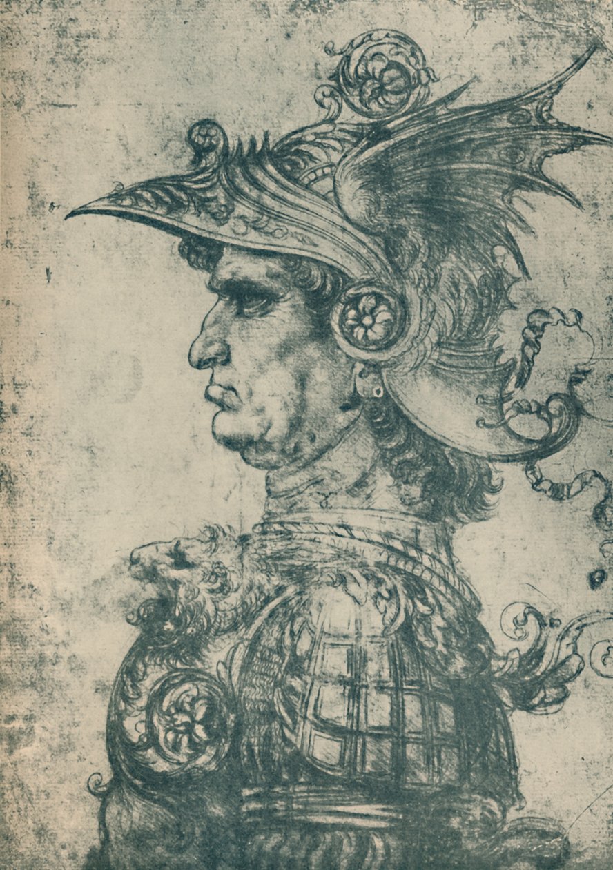 Condottiere，1480年，1932年 作者 达芬奇（Leonardo da Vinci）
