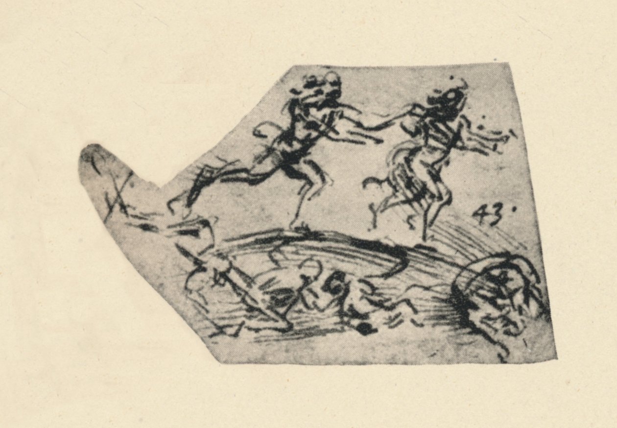 追求女人的男人，c1480 1945 作者 达芬奇（Leonardo da Vinci）
