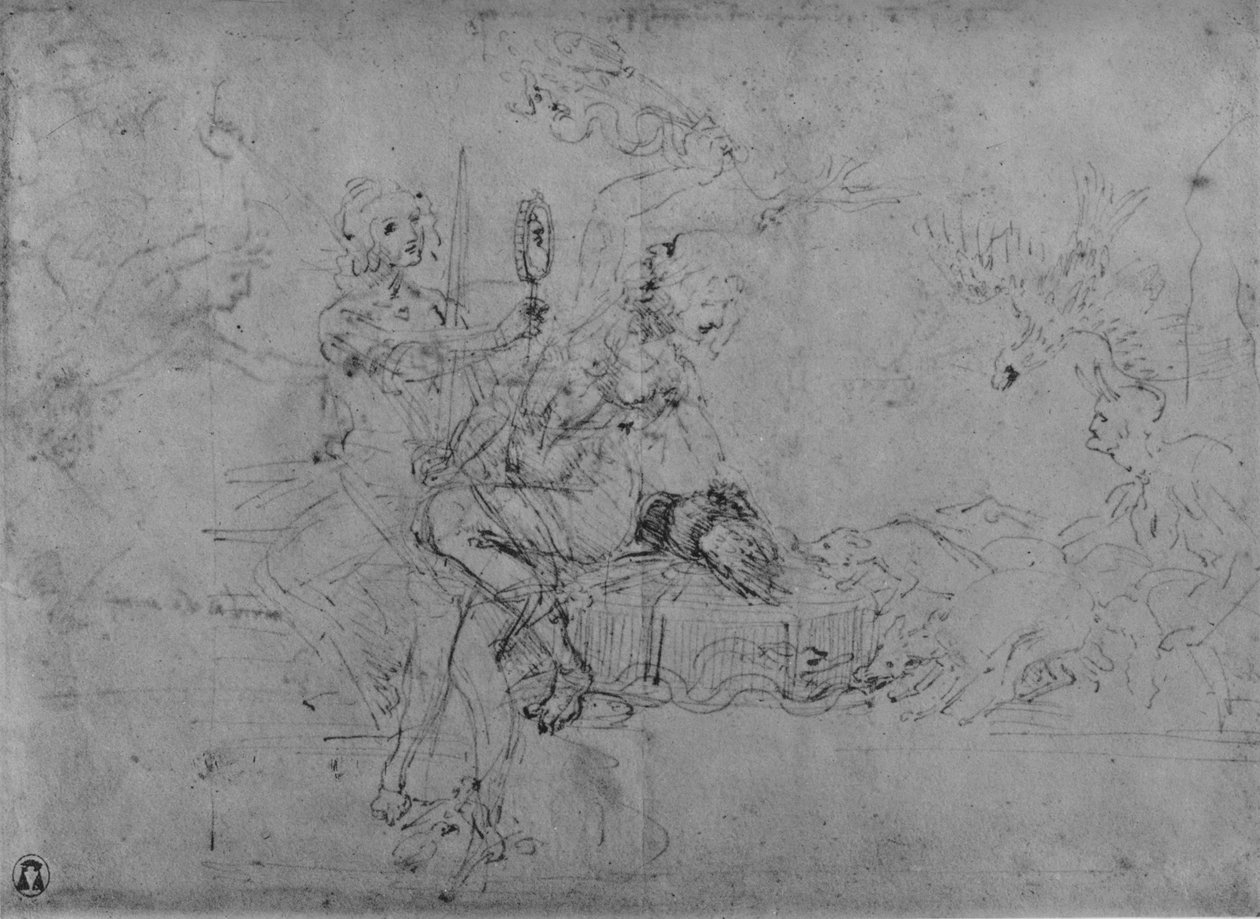 公务寓言，c1480 1945年 作者 达芬奇（Leonardo da Vinci）