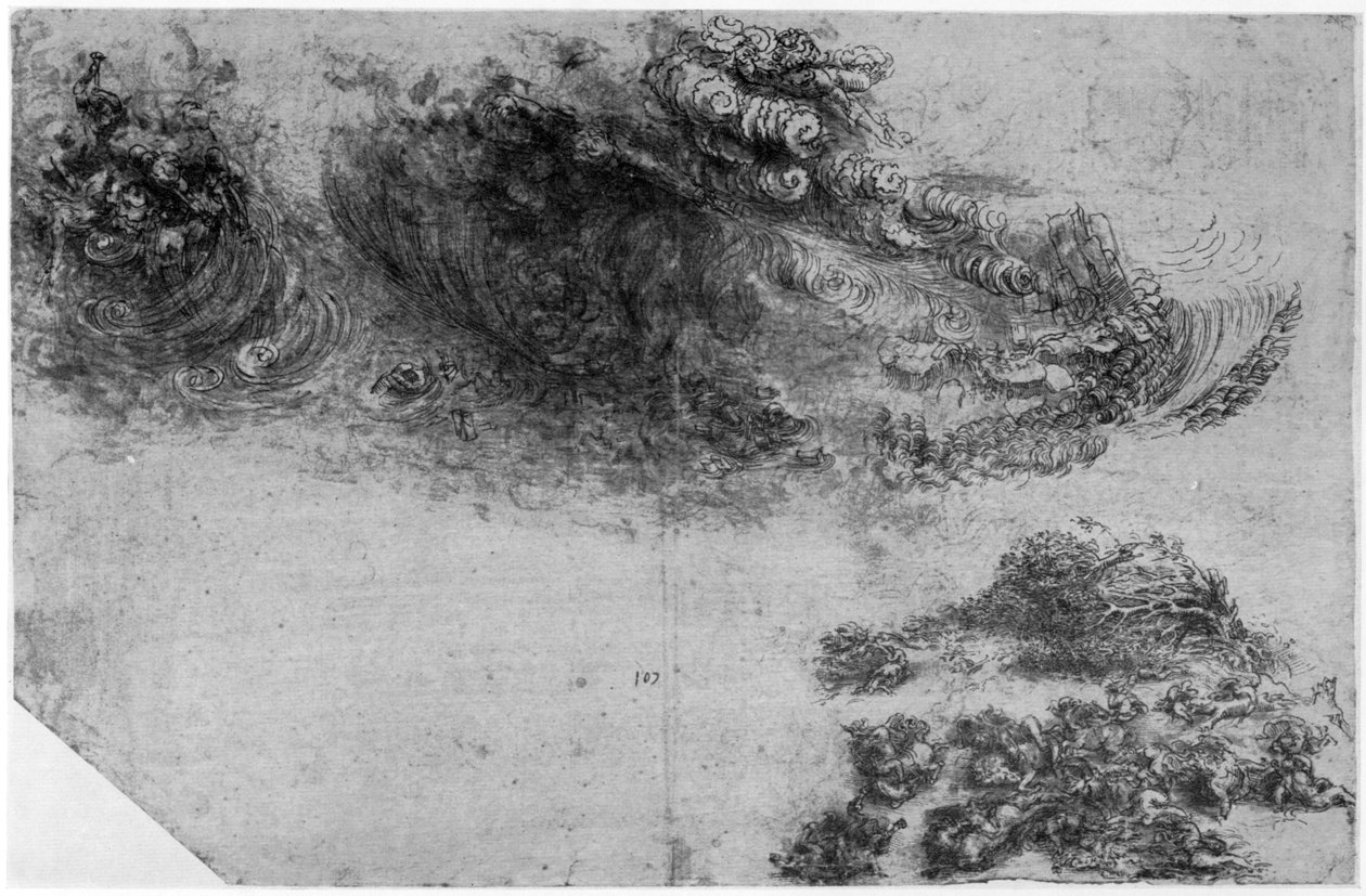 1954年15世纪末或16世纪初的世界末日风暴 作者 达芬奇（Leonardo da Vinci）