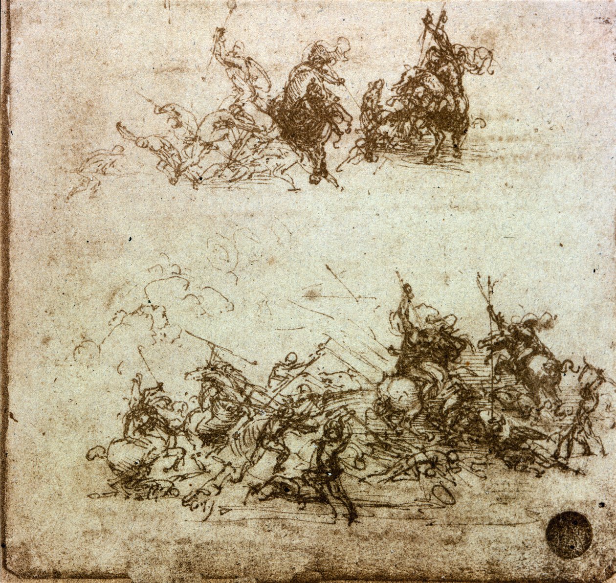 骑士之战研究安吉亚里之战 作者 达芬奇（Leonardo da Vinci）