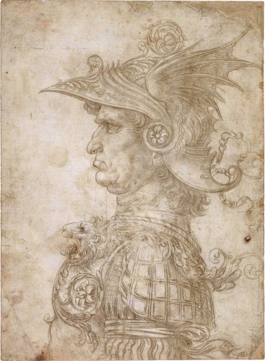 勇士半身像 作者 达芬奇（Leonardo da Vinci）