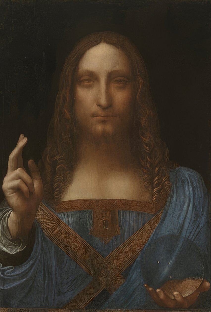 基督救世主（救世主蒙迪）。约于1499-1500年 作者 达芬奇（Leonardo da Vinci）