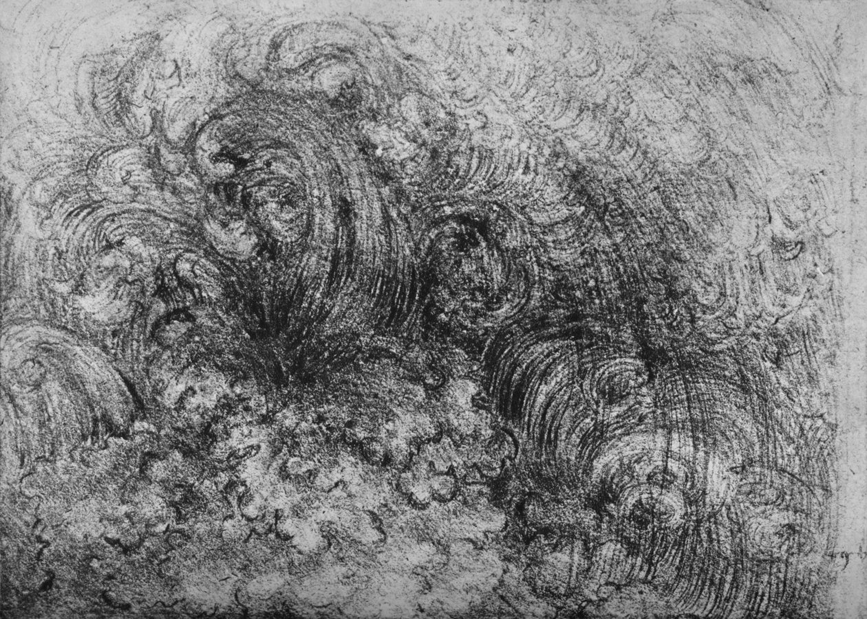 洪水，c1480 1945 作者 达芬奇（Leonardo da Vinci）