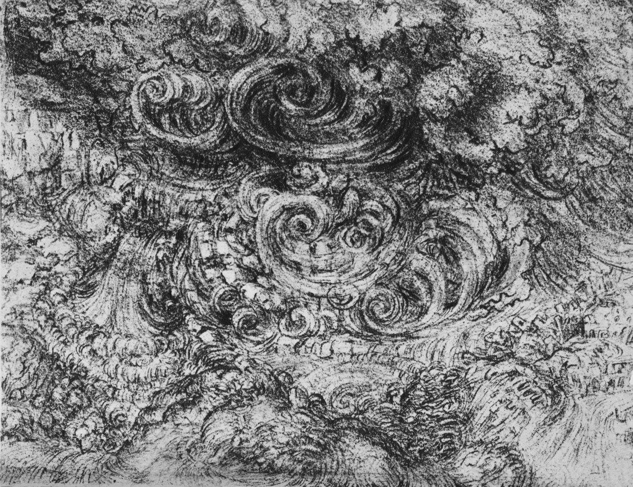 洪水，c1480 1945 作者 达芬奇（Leonardo da Vinci）