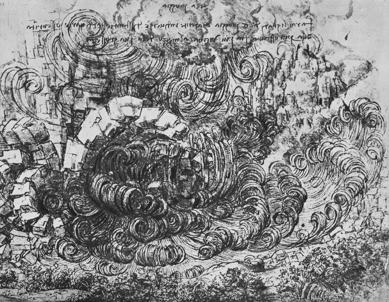 洪水，c1480 1945 作者 达芬奇（Leonardo da Vinci）