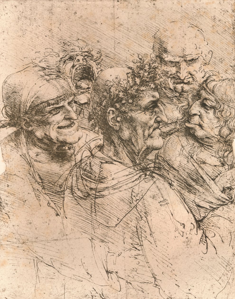 漫画图，c1472-c1519 1883 作者 达芬奇（Leonardo da Vinci）