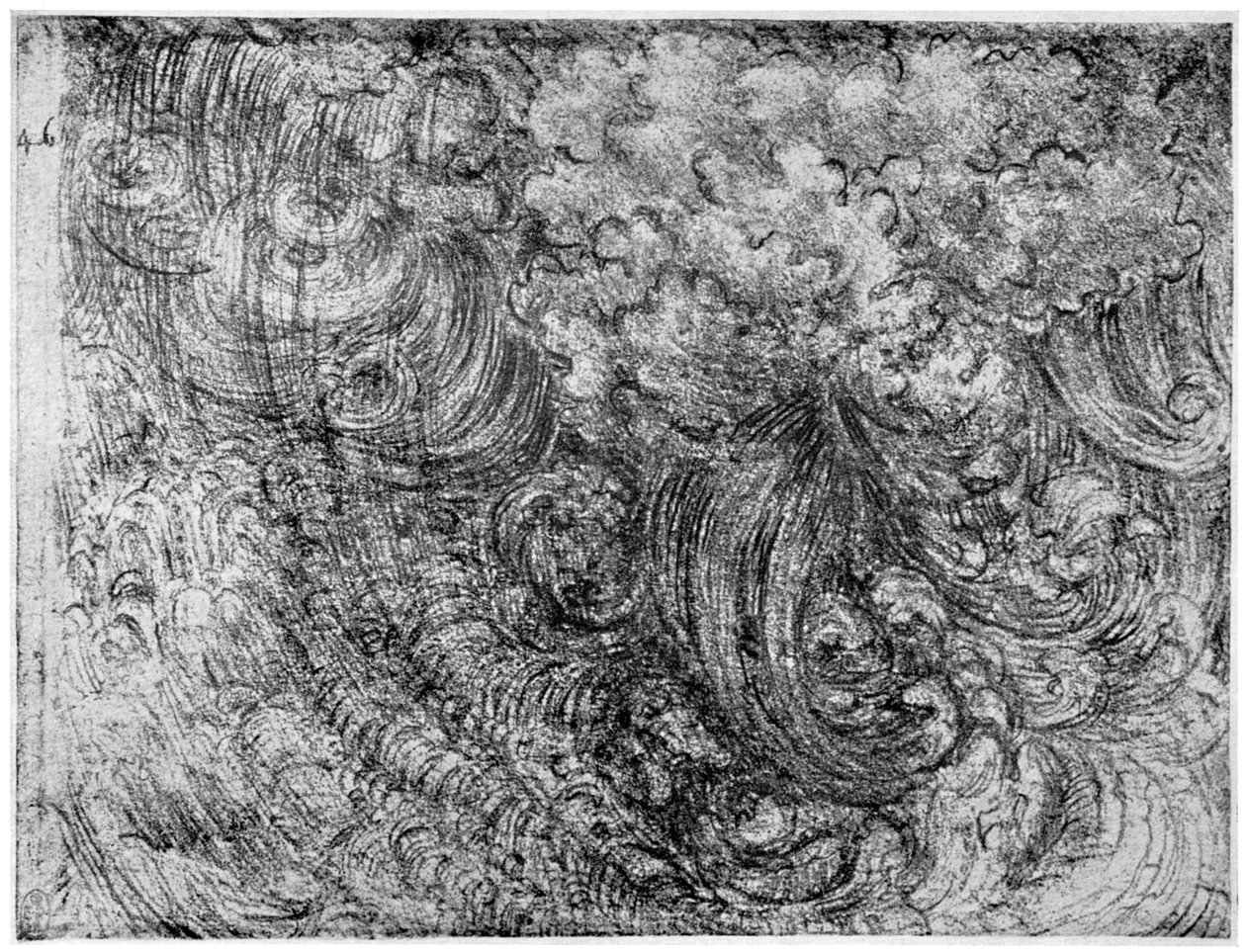 世界末日，c1514-1515 1954 作者 达芬奇（Leonardo da Vinci）