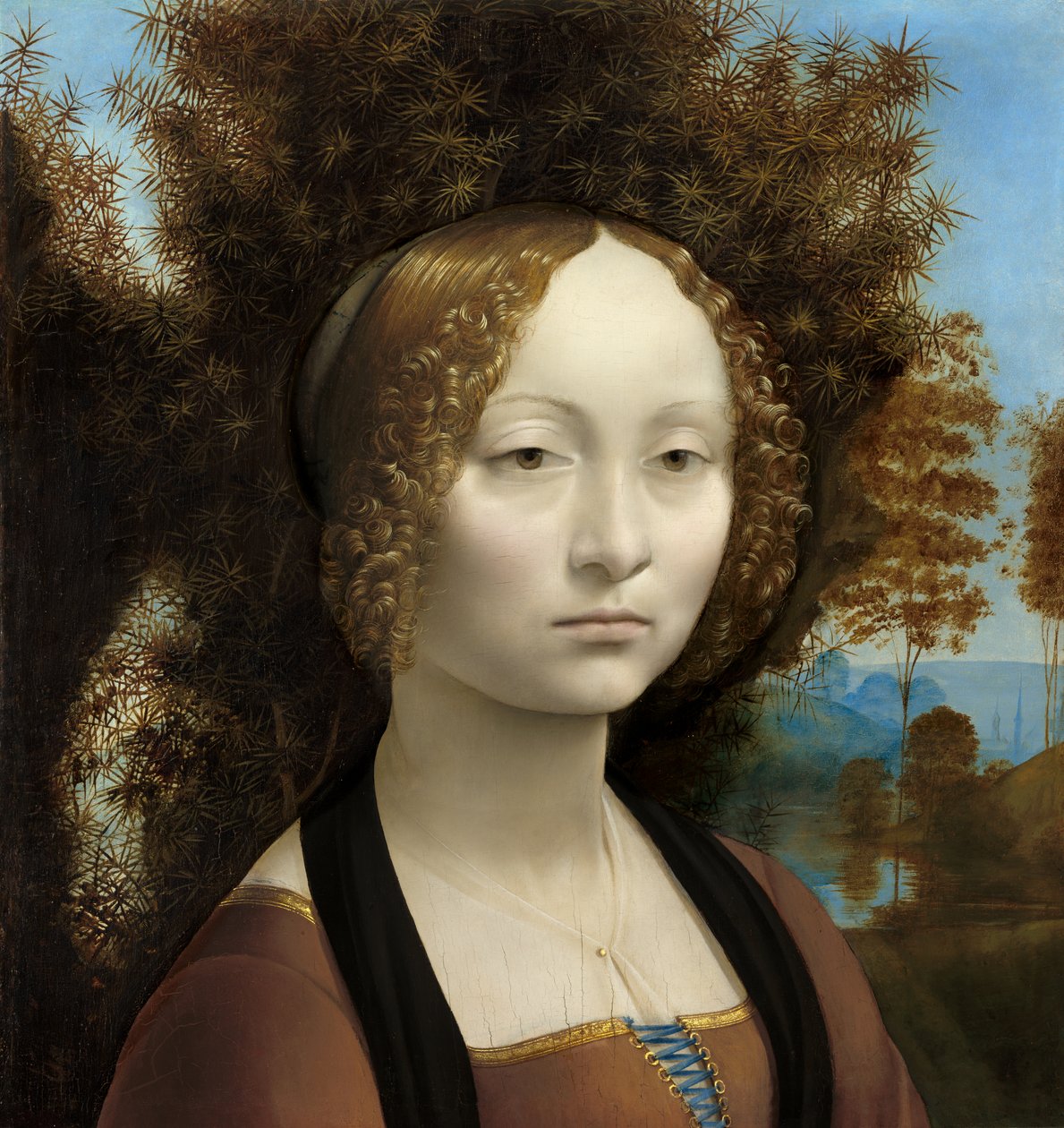 Ginevra de Benci 作者 达芬奇（Leonardo da Vinci）