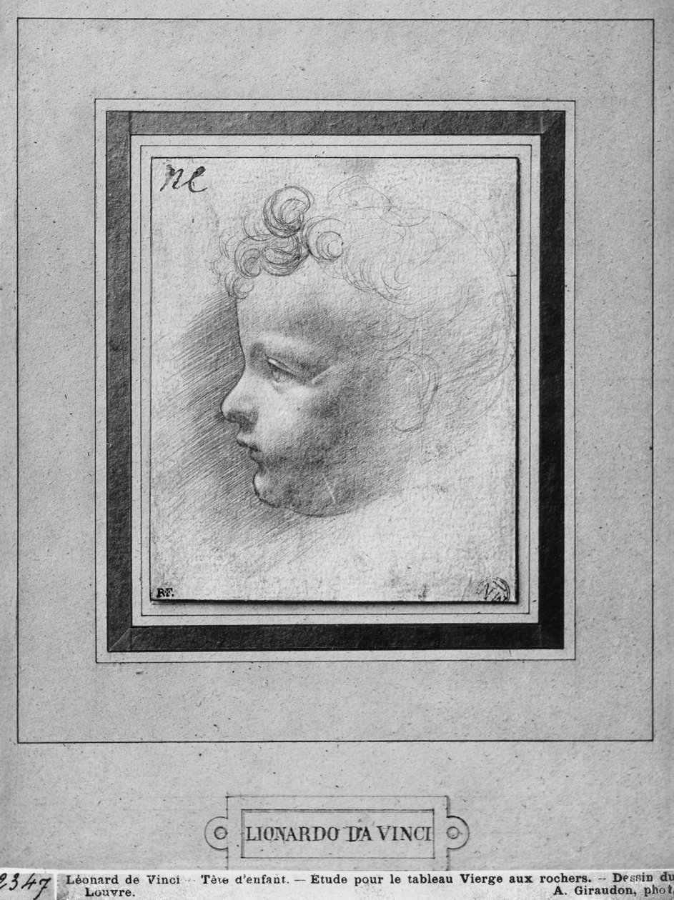 一个孩子的头 作者 达芬奇（Leonardo da Vinci）
