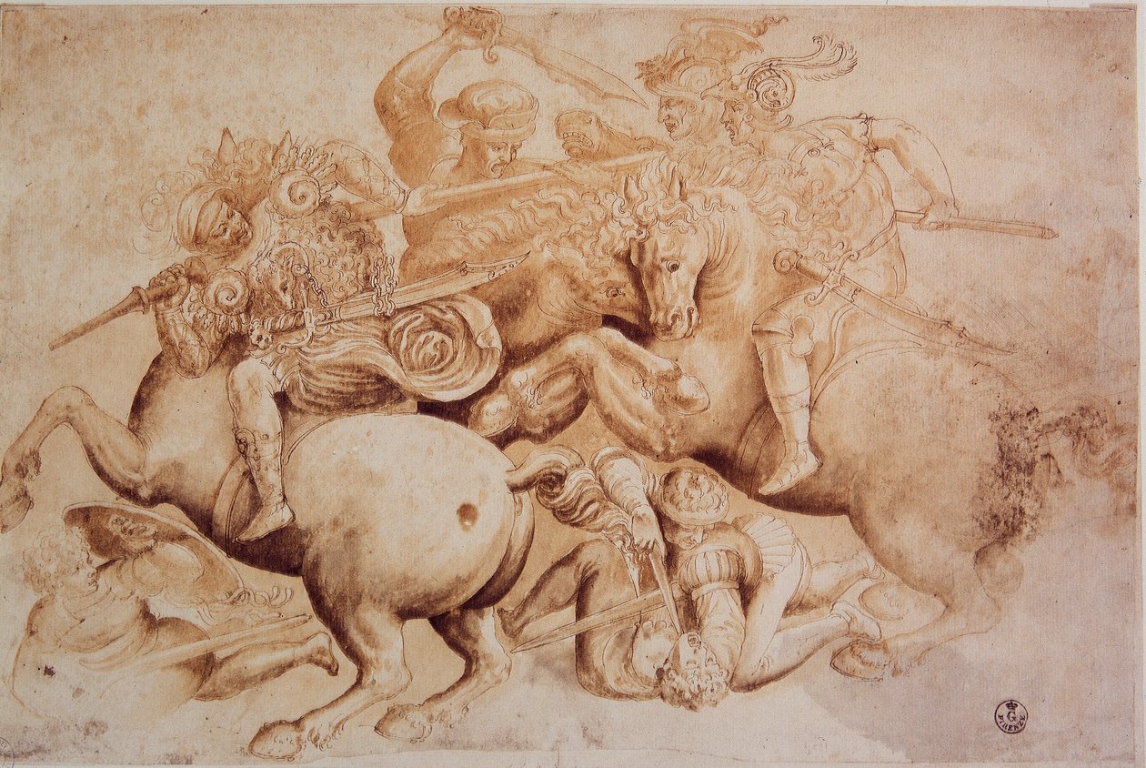 Leonardo da Vinci (Leonardo da Vinci) (1452 - 1519): Copy of the Battle of Anghiari (June 29 作者 达芬奇（Leonardo da Vinci）