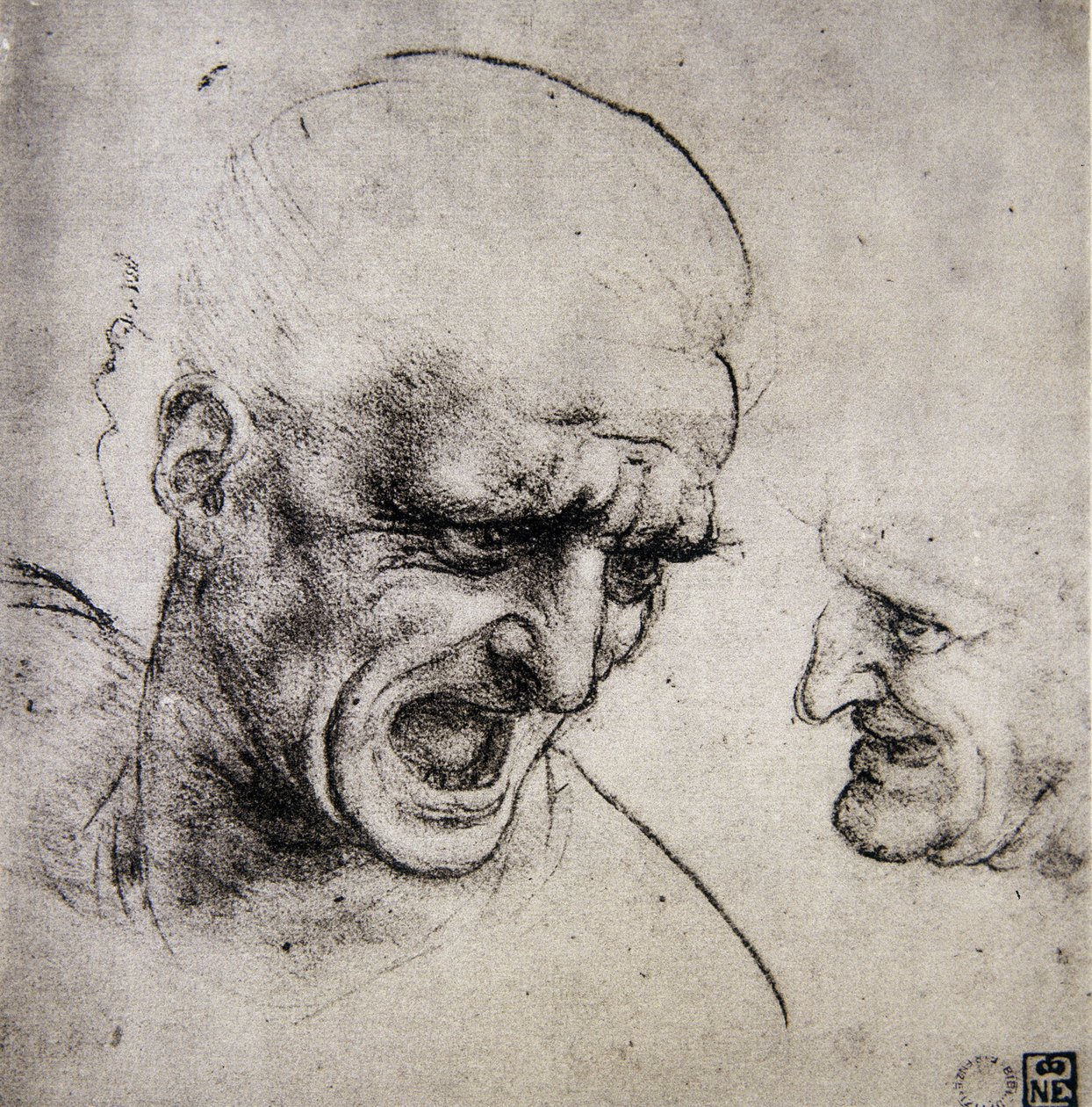 列奥纳多·达·芬奇（Leonardo da Vinci）（1452 - 1519）：研究安吉里之战（想象） 作者 达芬奇（Leonardo da Vinci）