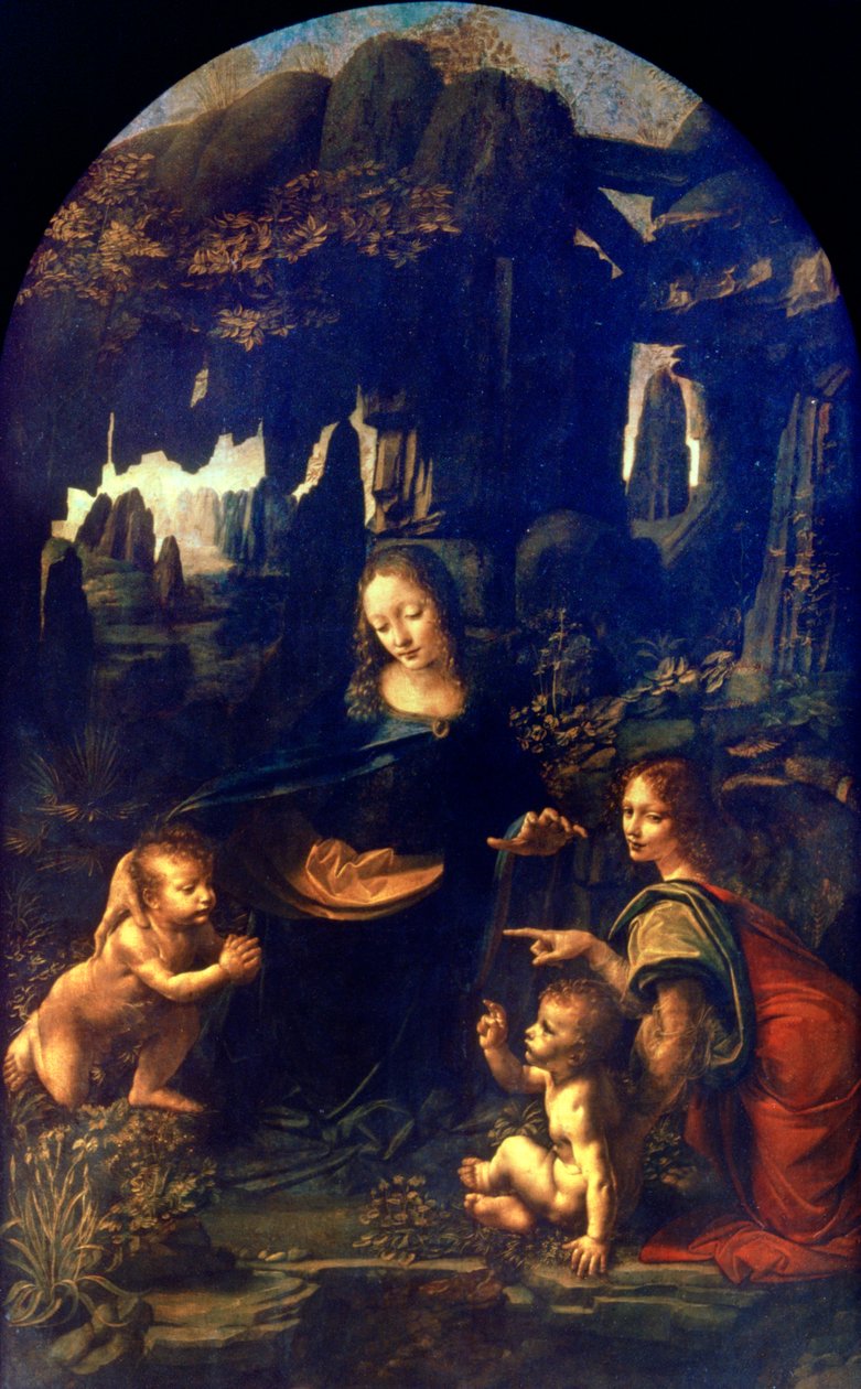 岩石圣母（1482-1486） 作者 达芬奇（Leonardo da Vinci）
