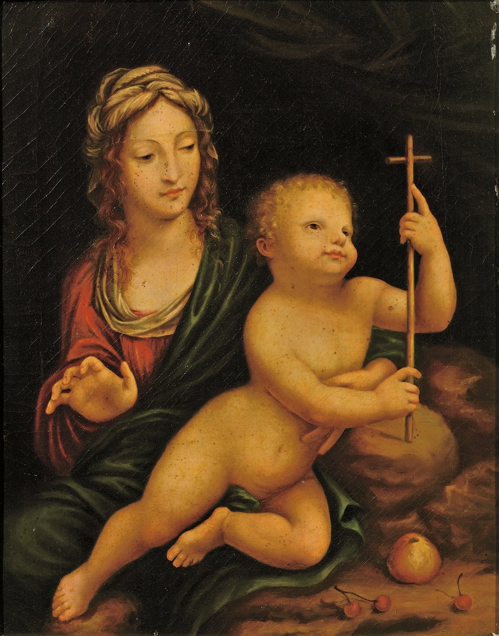 纱绕者的麦当娜 作者 达芬奇（Leonardo da Vinci）