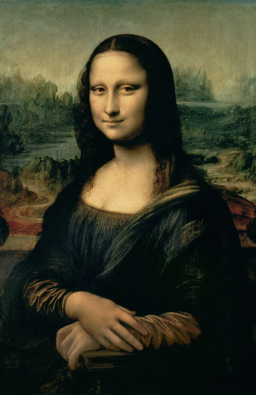 蒙娜丽莎》，约 1503-6 年（油画板） 作者 达芬奇（Leonardo da Vinci）