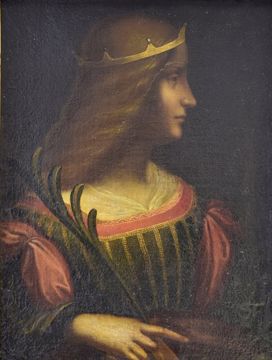 伊莎贝拉·埃斯特的肖像，c。 1510 作者 达芬奇（Leonardo da Vinci）