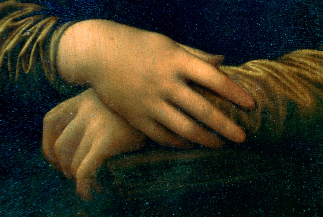 1503-1506年蒙娜丽莎细节肖像 作者 达芬奇（Leonardo da Vinci）