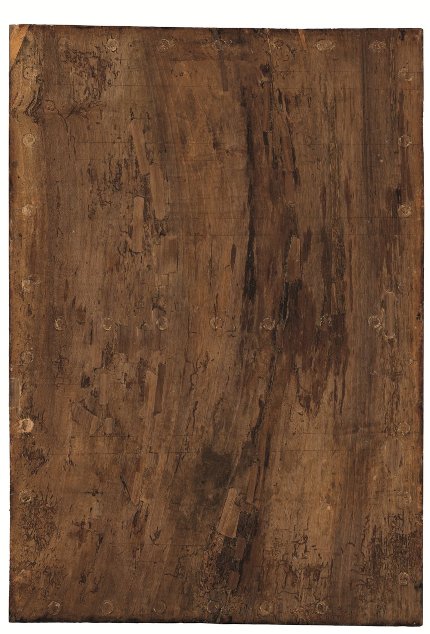 Salvatore Mundi 的背面，c.1500（面板） 作者 达芬奇（Leonardo da Vinci）