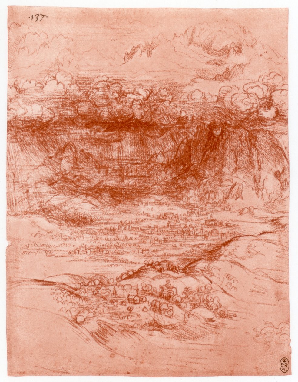 阿尔卑斯山风暴，c1503-1505 作者 达芬奇（Leonardo da Vinci）