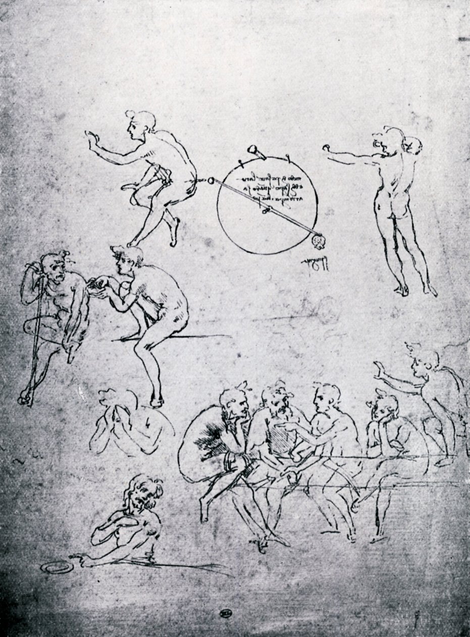 贤士崇拜和最后的晚餐研究，19世纪15世纪。 作者 达芬奇（Leonardo da Vinci）